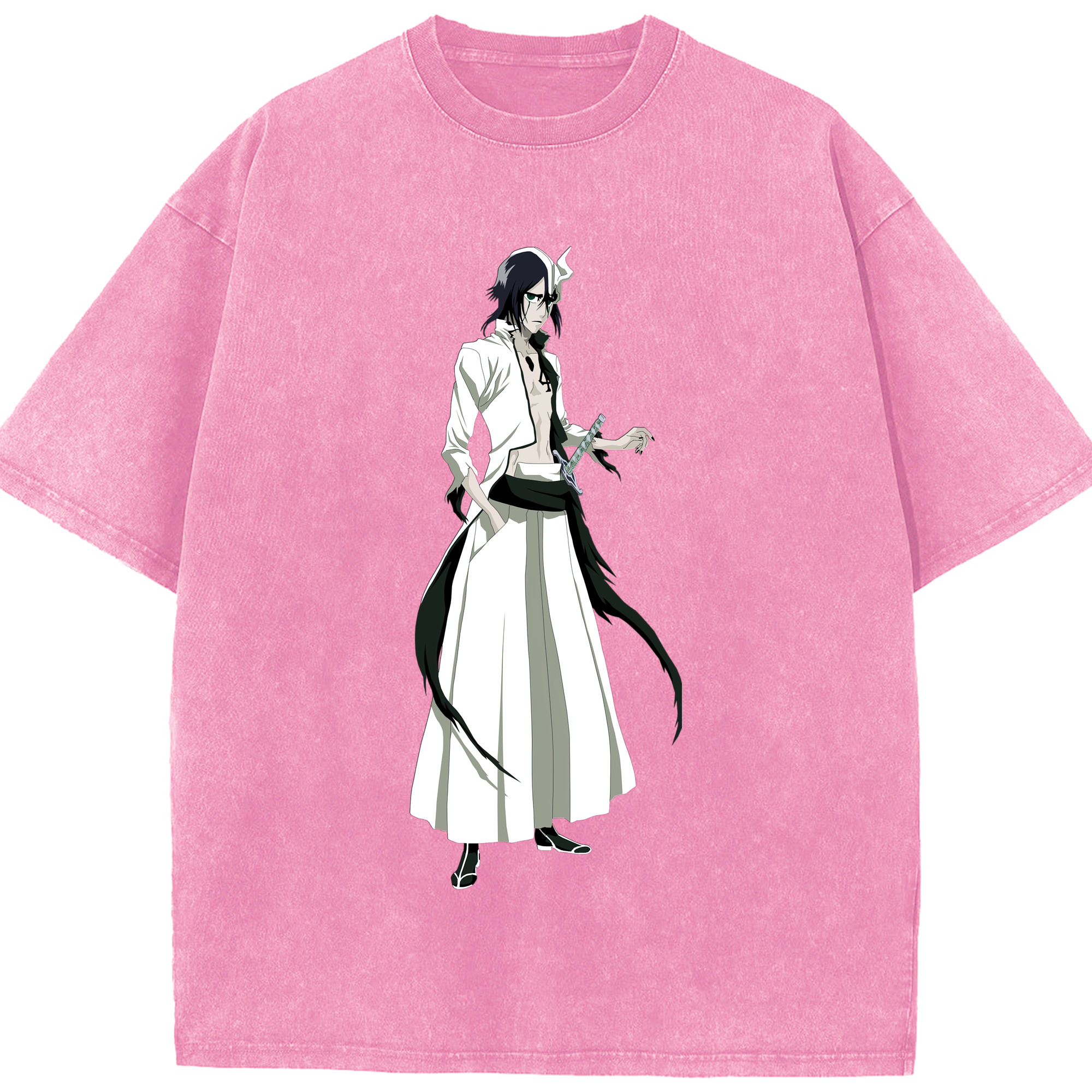 （画像用） ブリーチ ウルキオラ·シファー BLEACH Ulquiorra cifer 綿100% ヴィンテージ風 半袖Tシャツ（フロントプリント）